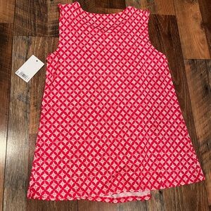 Croft & Barrow Red and White Patterned Dress